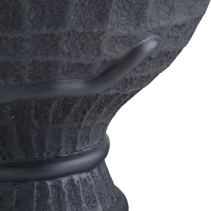 Arteriors FAS15 Outdoor Accent Table, Black Volcanic Ash