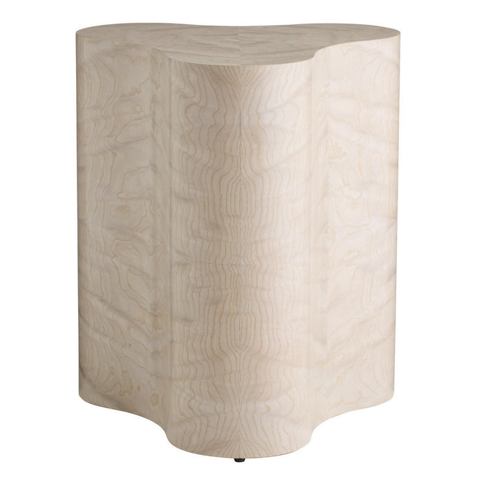 Arteriors FES15 End Table, Light Beige Burl