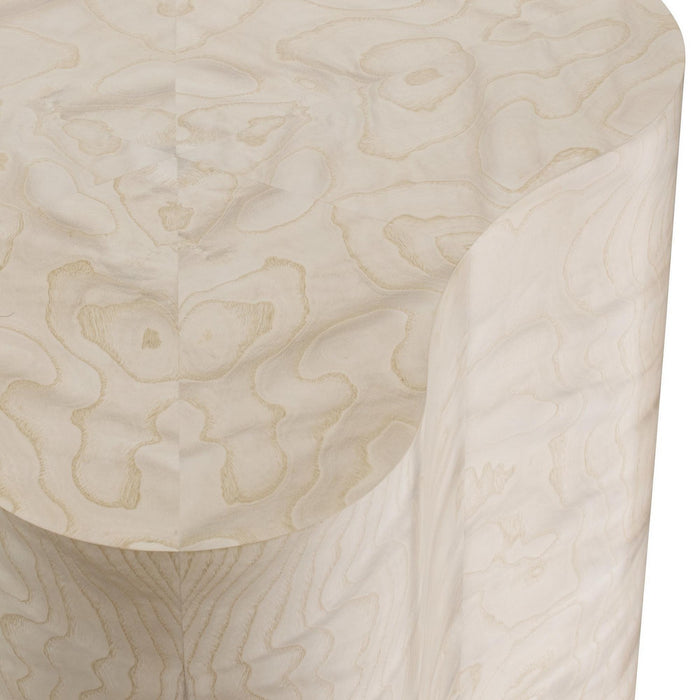 Arteriors FES15 End Table, Light Beige Burl
