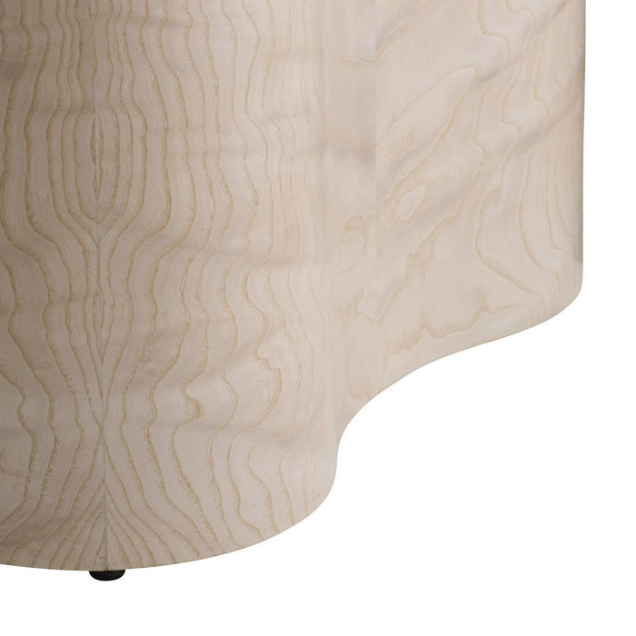 Arteriors FES15 End Table, Light Beige Burl