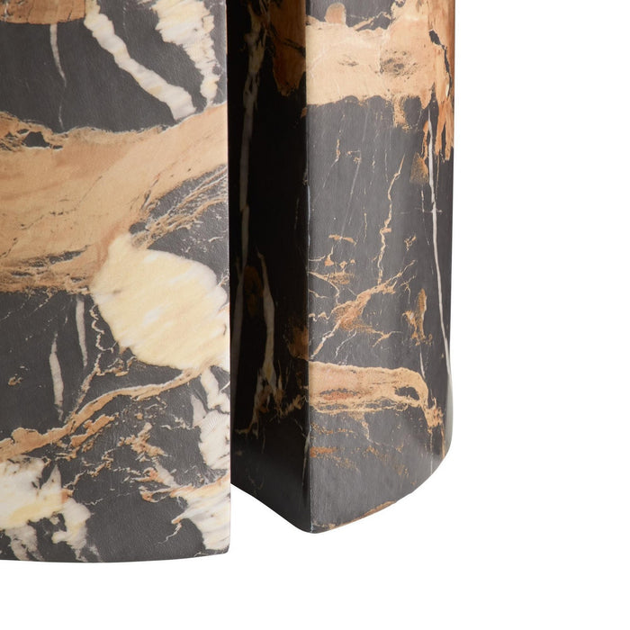 Arteriors FES16 End Table, Espresso & White