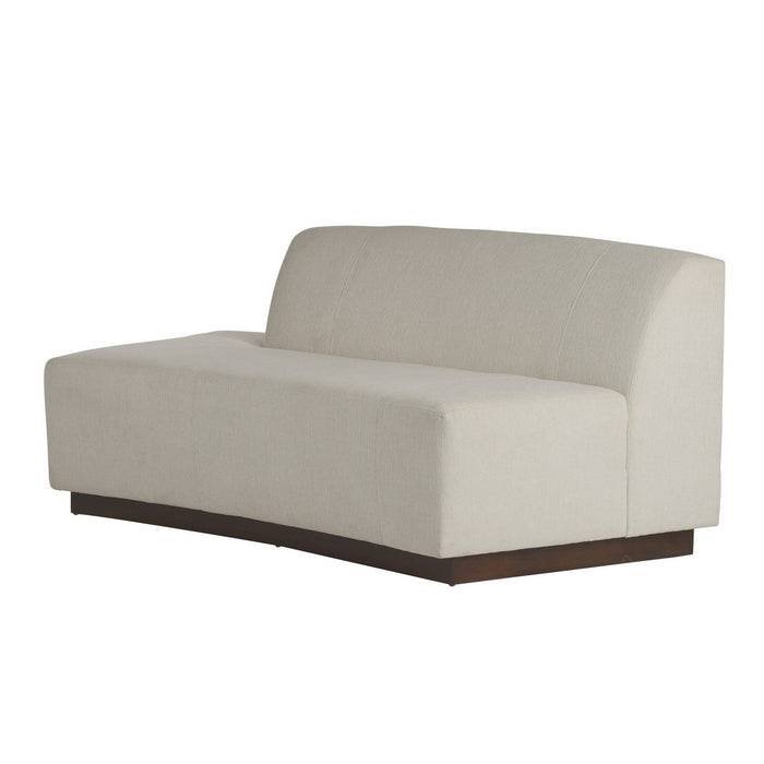 Arteriors FFU07 Left Sofa, Vanilla