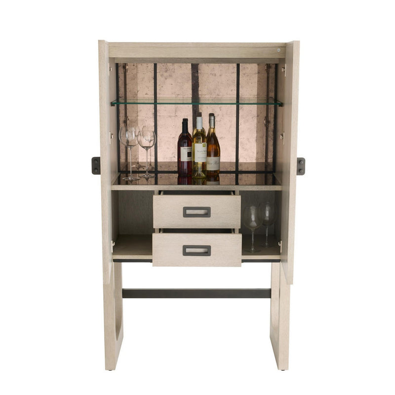 Arteriors FNS18 Cocktail Cabinet, Antiqued Amber