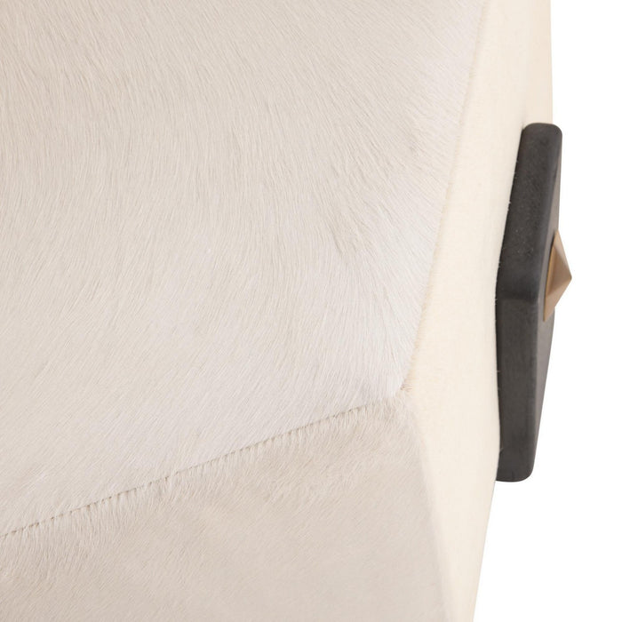 Arteriors FOI13 Ottoman, White