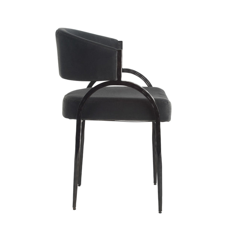Arteriors FRI28 Chair, Midnight Grey