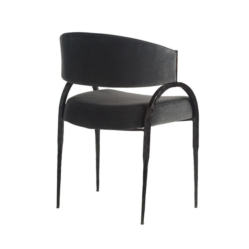 Arteriors FRI28 Chair, Midnight Grey