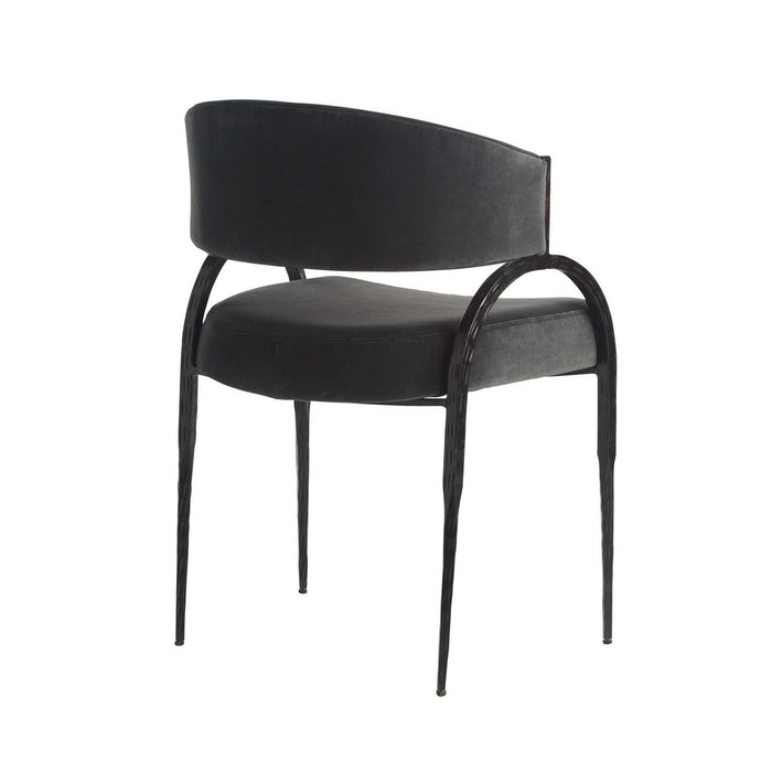 Arteriors FRI28 Chair, Midnight Grey