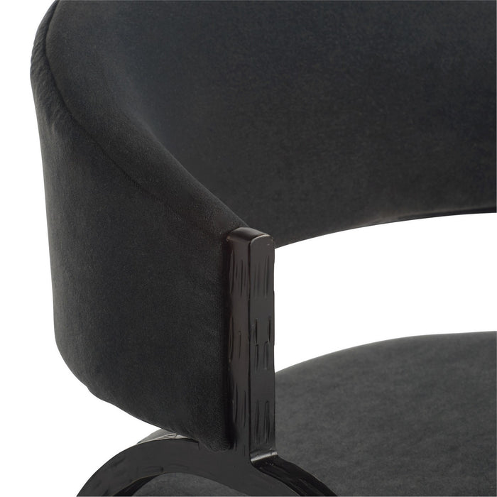Arteriors FRI28 Chair, Midnight Grey