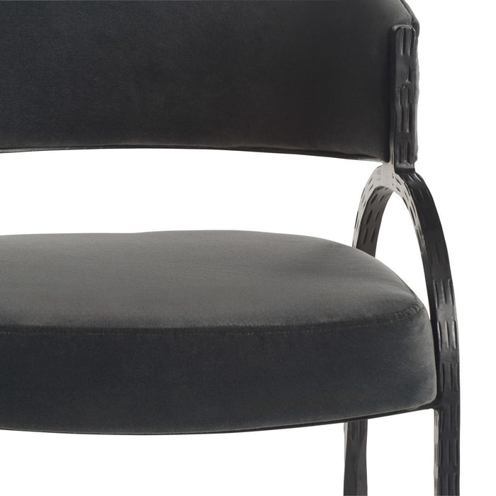 Arteriors FRI28 Chair, Midnight Grey