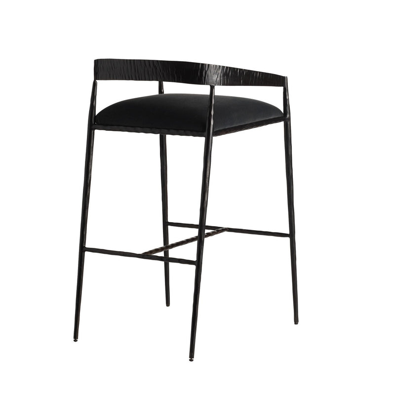 Arteriors FSI22 Bar Stool, Midnight Grey