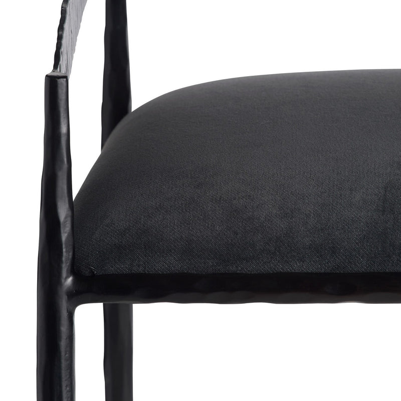 Arteriors FSI22 Bar Stool, Midnight Grey