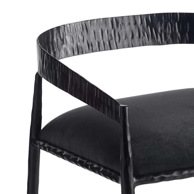 Arteriors FSI22 Bar Stool, Midnight Grey