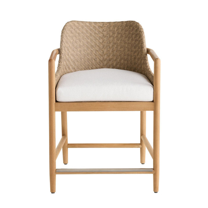 Arteriors FSS11 Outdoor Counter Stool, Pearl