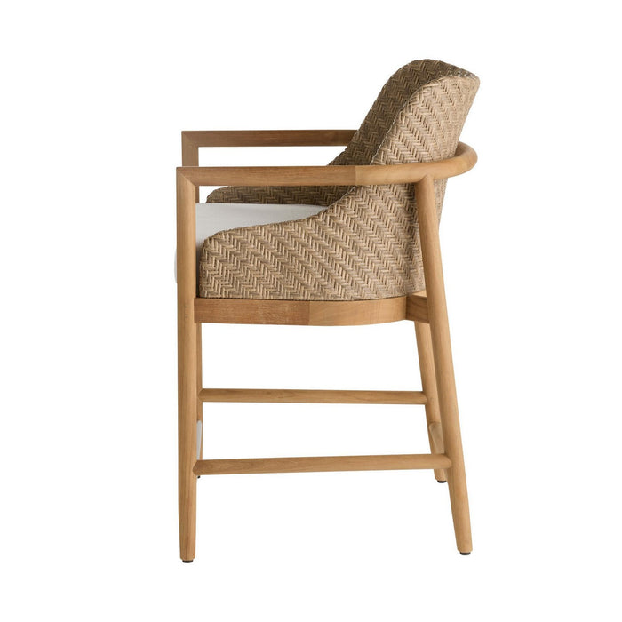 Arteriors FSS11 Outdoor Counter Stool, Pearl