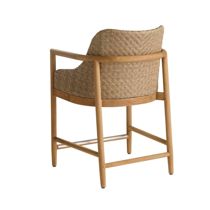 Arteriors FSS11 Outdoor Counter Stool, Pearl