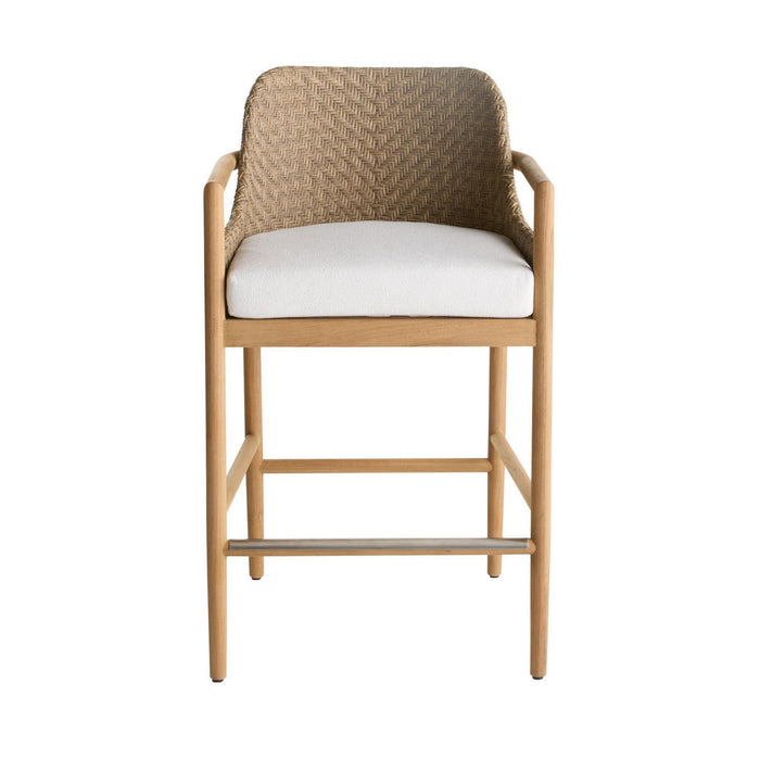 Arteriors FSS12 Outdoor Bar Stool, Pearl