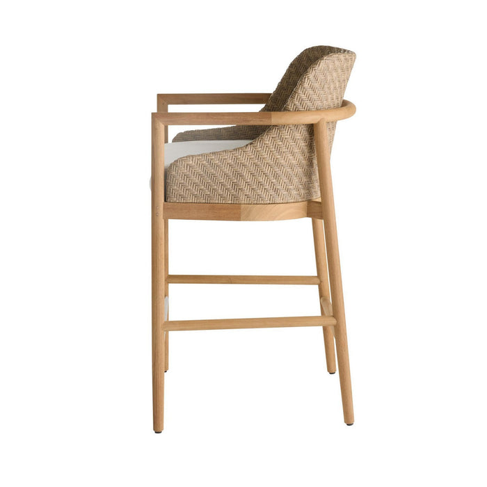 Arteriors FSS12 Outdoor Bar Stool, Pearl