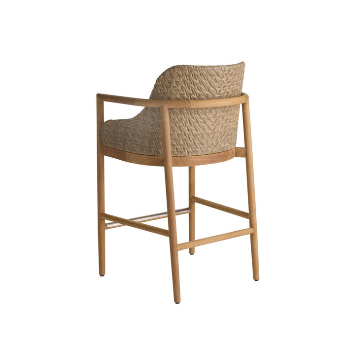 Arteriors FSS12 Outdoor Bar Stool, Pearl