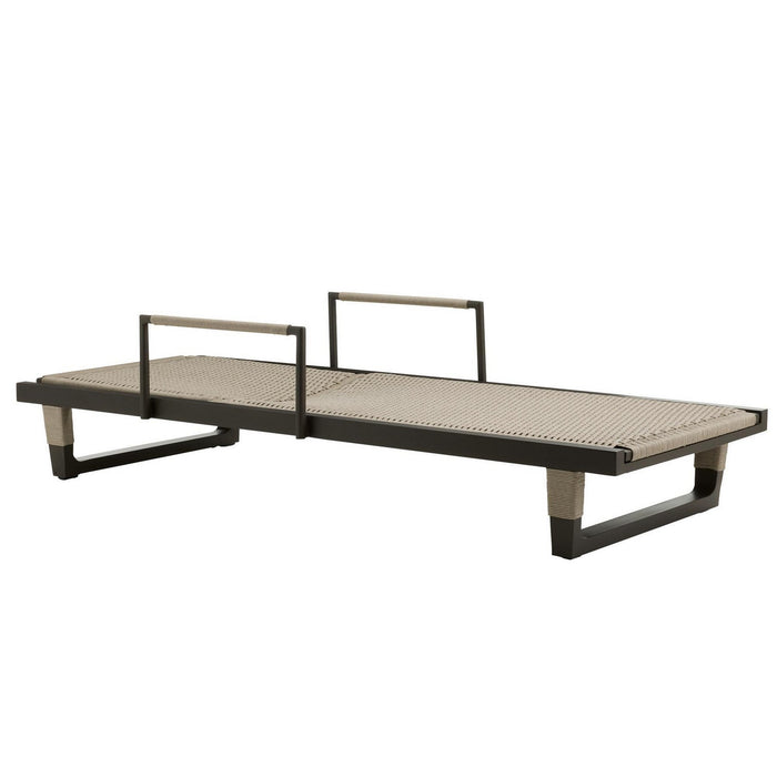 Arteriors FTS03 Outdoor Chaise, Armed, Buff