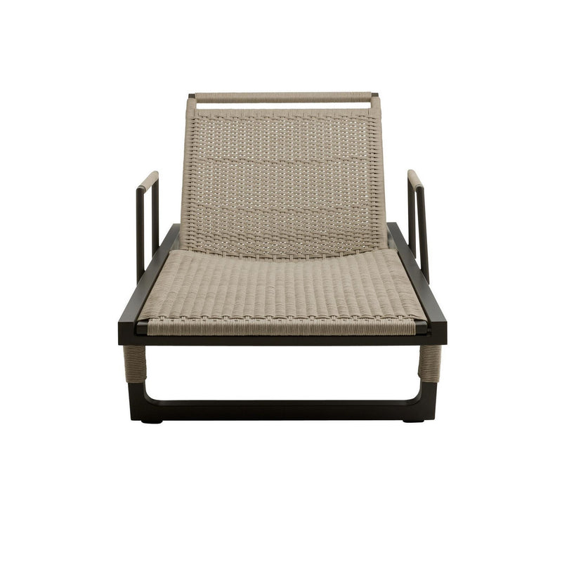 Arteriors FTS03 Outdoor Chaise, Armed, Buff