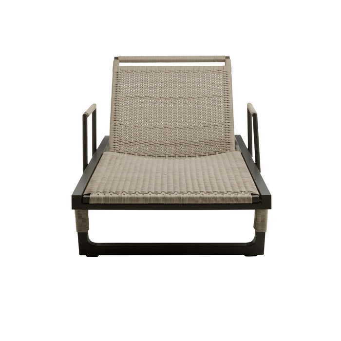 Arteriors FTS03 Outdoor Chaise, Armed, Buff