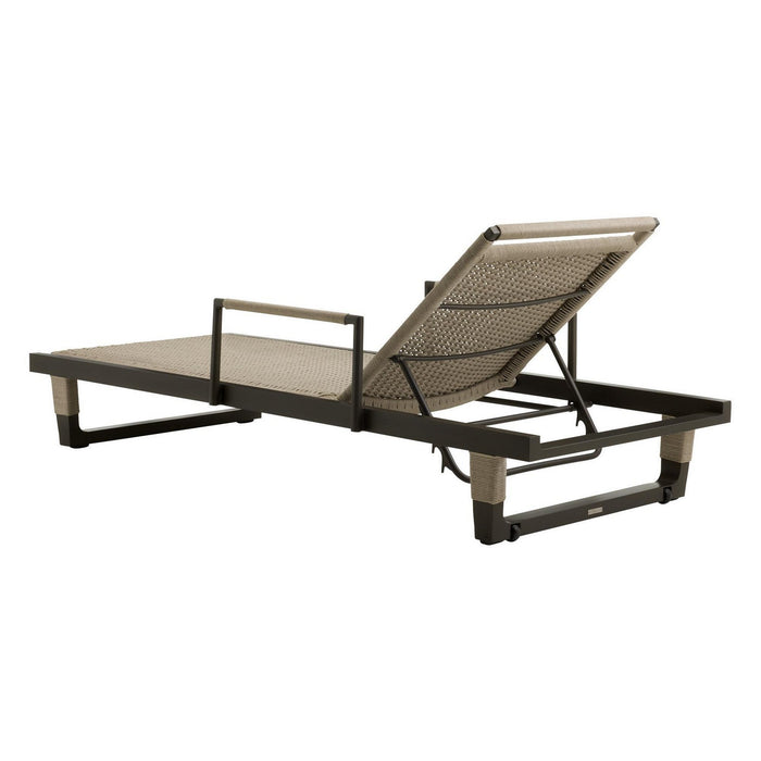 Arteriors FTS03 Outdoor Chaise, Armed, Buff