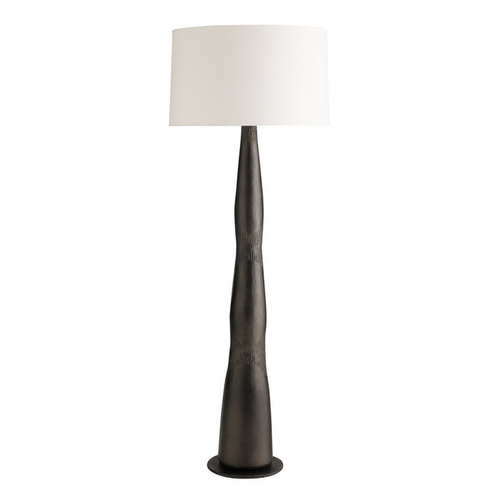 Arteriors PFI19-754 One Light Floor Lamp, Antiqued Aluminum