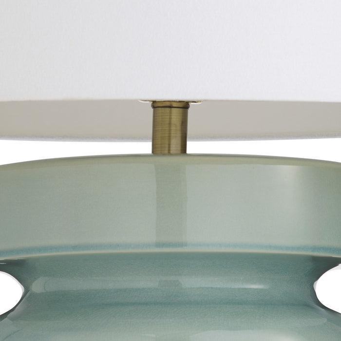 Arteriors PTC58-421 One Light Table Lamp, Celedon