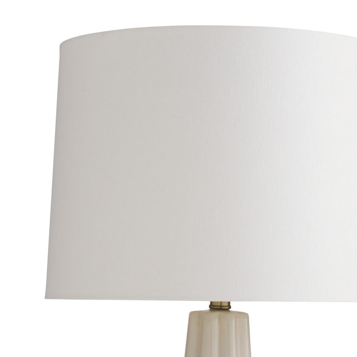 Arteriors PTC60-673 One Light Table Lamp, Ivory