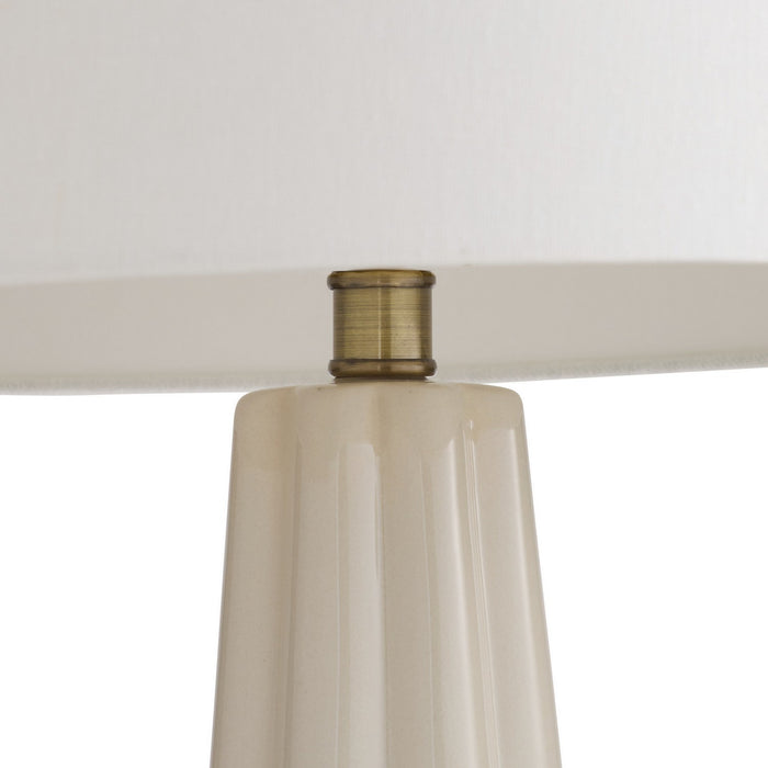 Arteriors PTC60-673 One Light Table Lamp, Ivory