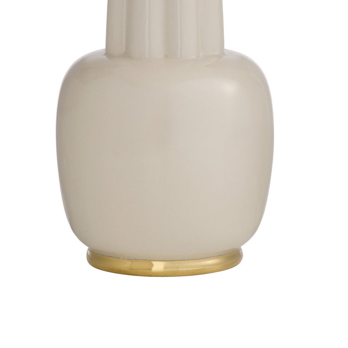 Arteriors PTC60-673 One Light Table Lamp, Ivory