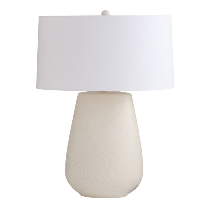 Arteriors PTC62-943 One Light Table Lamp, Matte Stained Ivory Crackle