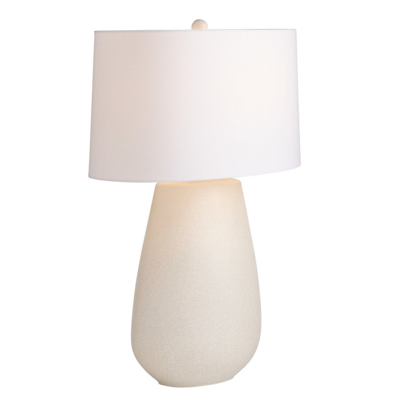 Arteriors PTC62-943 One Light Table Lamp, Matte Stained Ivory Crackle