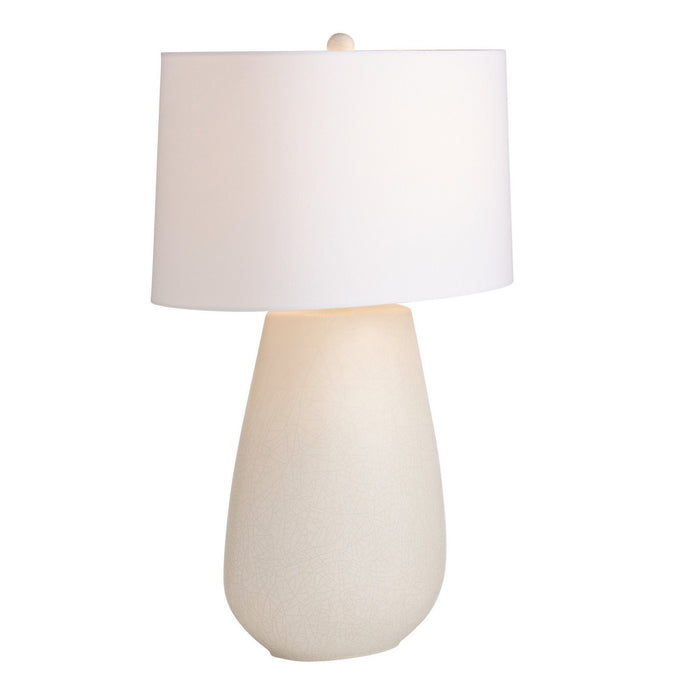 Arteriors PTC62-943 One Light Table Lamp, Matte Stained Ivory Crackle
