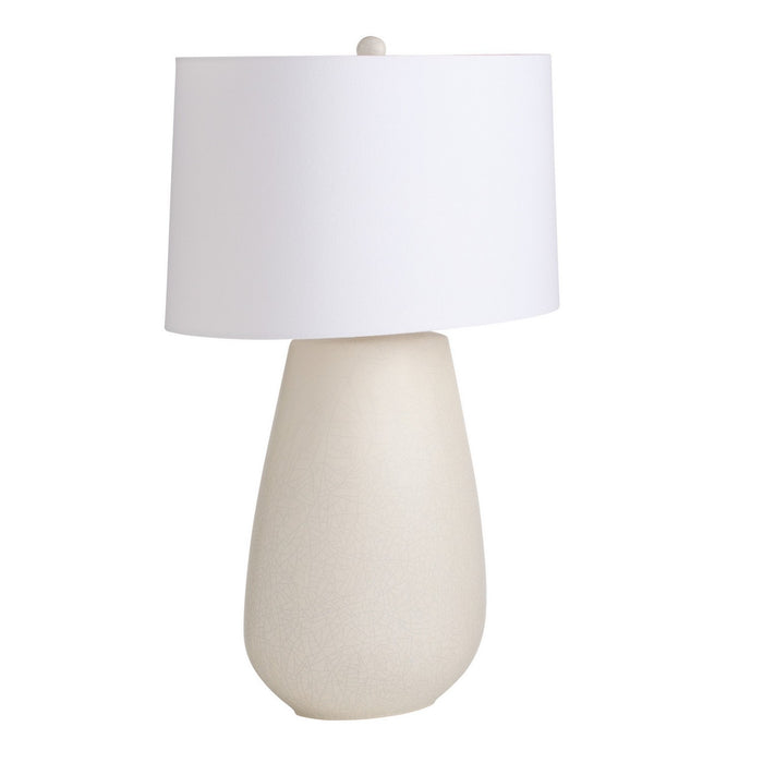 Arteriors PTC62-943 One Light Table Lamp, Matte Stained Ivory Crackle