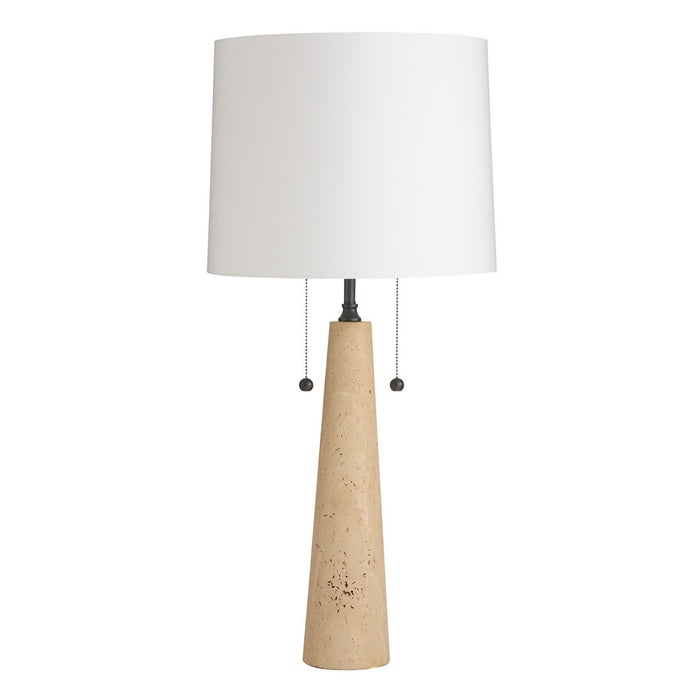 Arteriors PTC65-711 Two Light Table Lamp, Natural