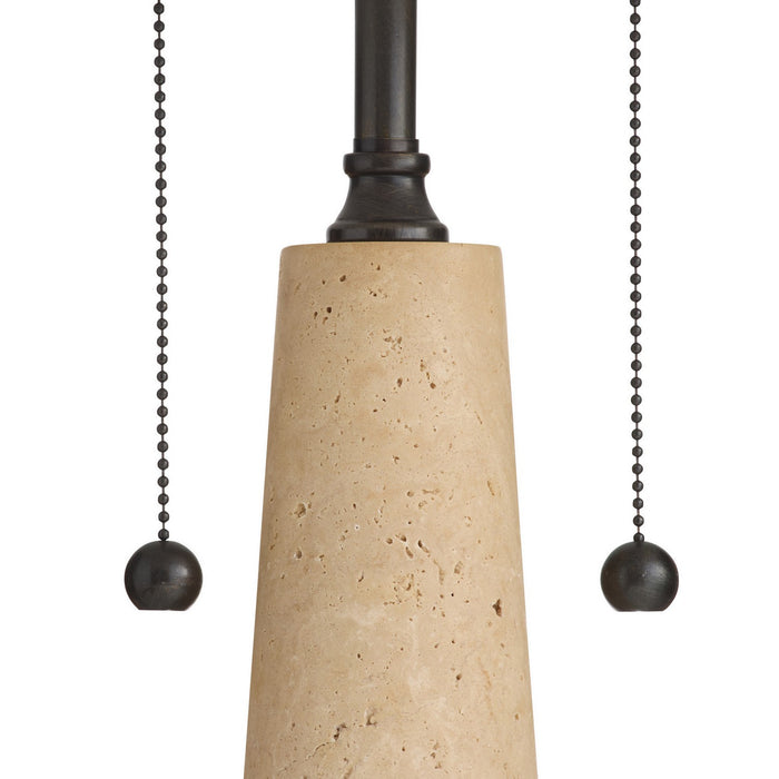 Arteriors PTC65-711 Two Light Table Lamp, Natural