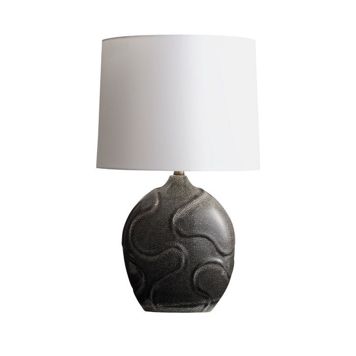 Arteriors PTS22-711 One Light Table Lamp, Obsidian Reactive