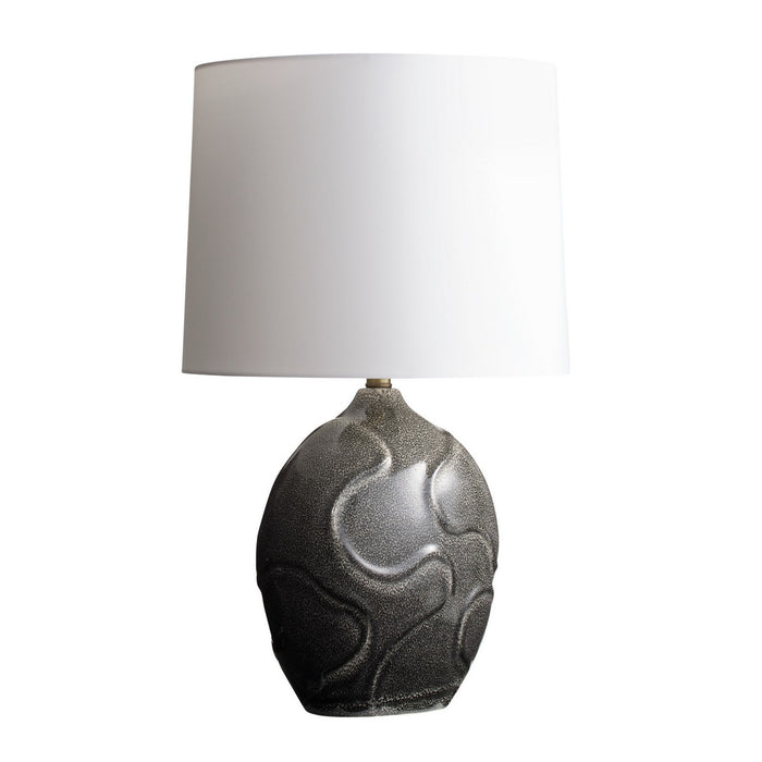 Arteriors PTS22-711 One Light Table Lamp, Obsidian Reactive