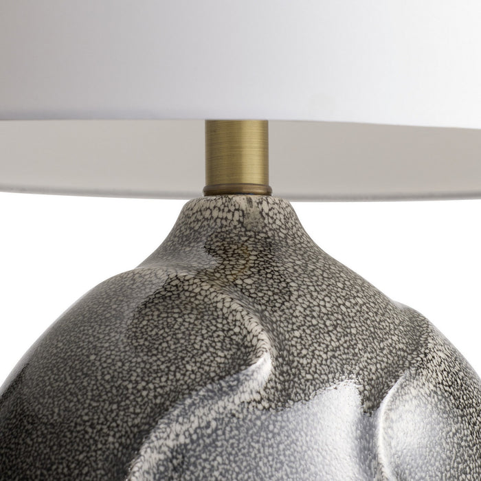 Arteriors PTS22-711 One Light Table Lamp, Obsidian Reactive