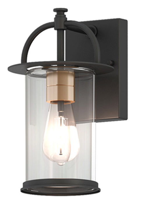 Acclaim Lighting 1023BK One Light Wall Lantern, Matt Black and Brass