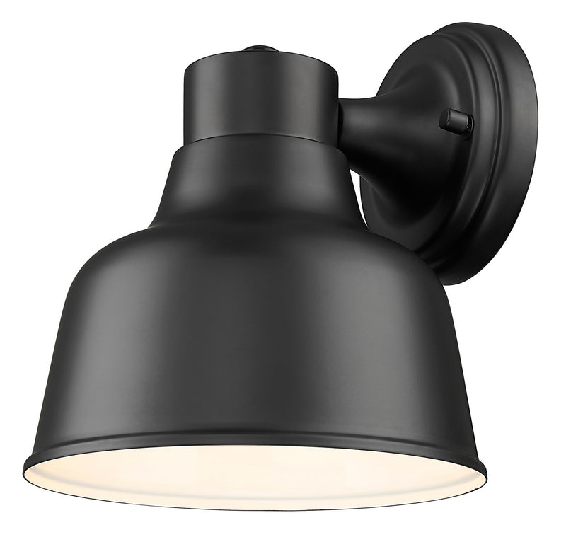 Acclaim Lighting 1030BK One Light Wall Lantern, Matte Black with White Gloss