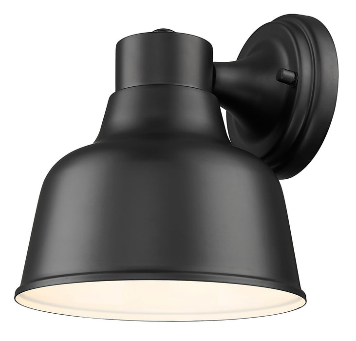 Acclaim Lighting 1030BK One Light Wall Lantern, Matte Black with White Gloss