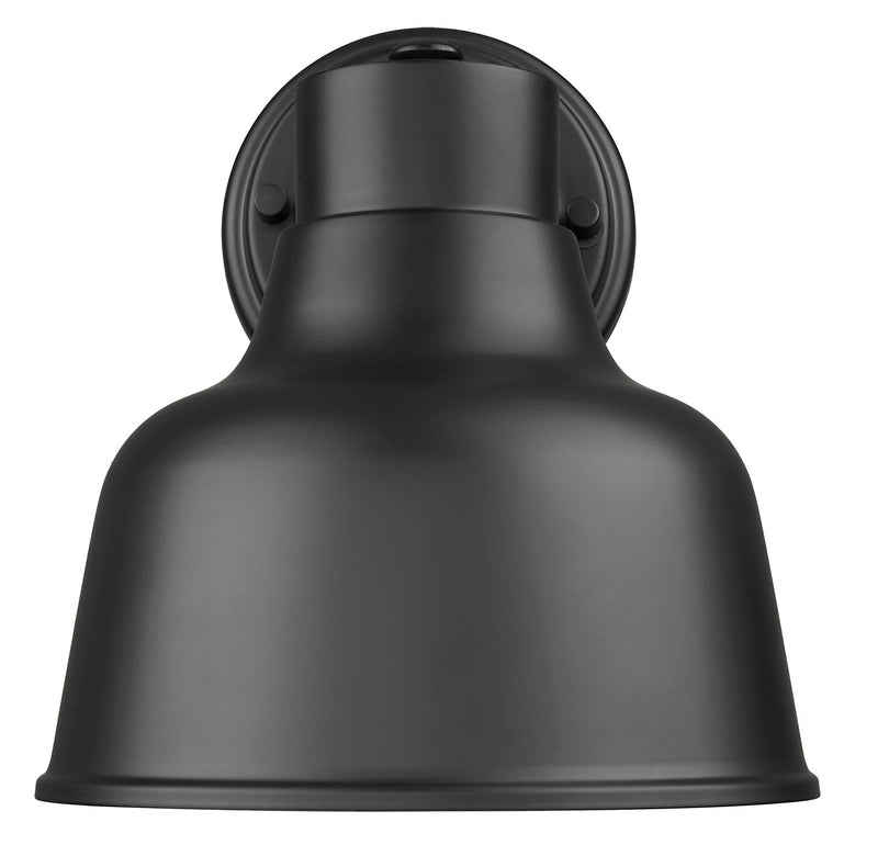 Acclaim Lighting 1030BK One Light Wall Lantern, Matte Black with White Gloss