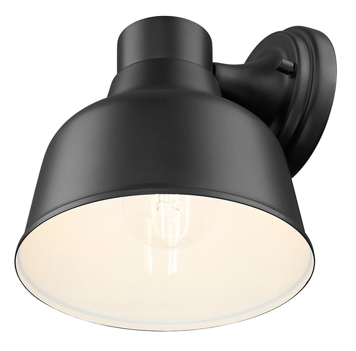 Acclaim Lighting 1030BK One Light Wall Lantern, Matte Black with White Gloss