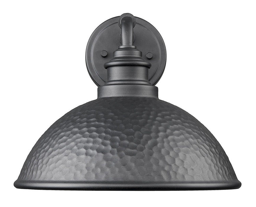Acclaim Lighting 1031BK One Light Wall Lantern, Hammered Black with Matte Gold