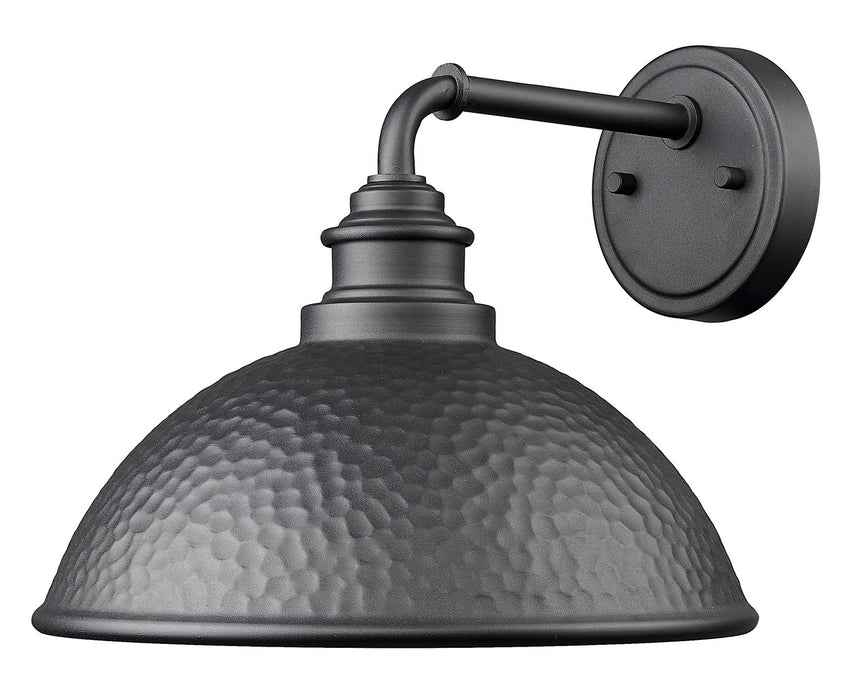 Acclaim Lighting 1031BK One Light Wall Lantern, Hammered Black with Matte Gold