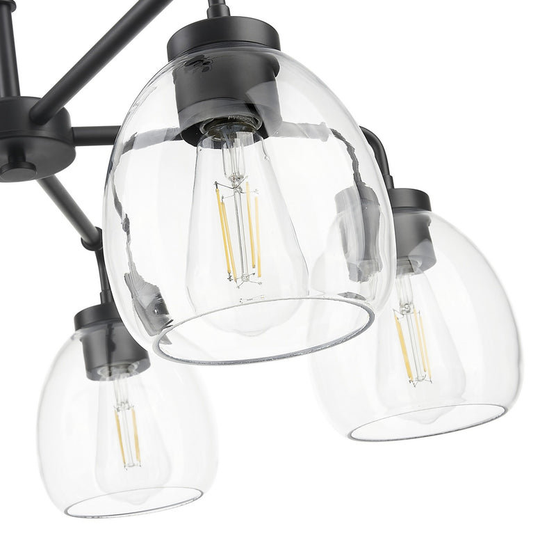Acclaim Lighting IN20063BK Five Light Chandelier, Matte Black