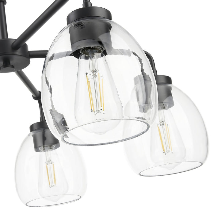 Acclaim Lighting IN20063BK Five Light Chandelier, Matte Black