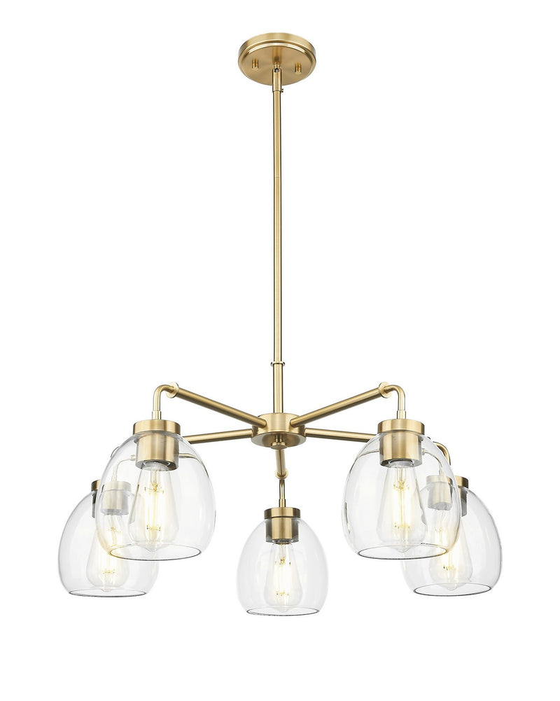 Acclaim Lighting IN20063BR Five Light Chandelier, Brass